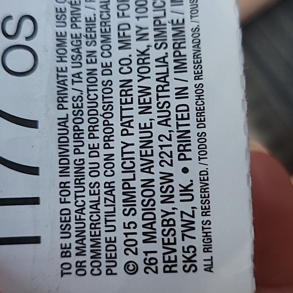 Simplicity Baby Accessories Sewing Pattern 1177 Uncut 2015 - Picture 6 of 8